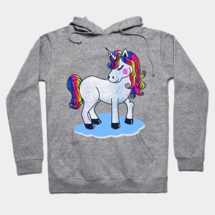 Unicorn colorful cloud gifts Hoodie